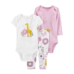 Carter´s - Conjunto de 3 Piezas Animales de Safari | +6m
