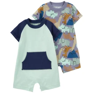 Carter´s - Conjunto de 2 Mamelucos con Estampado Animal | +3M