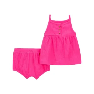 Carter´s - Conjunto de Ropa Rosa Brillante | +6M