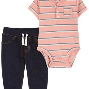 Carter´s - Conjunto de Ropa Sintetica con Rayas |+9m