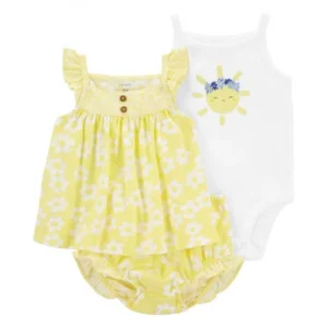 Carters - Conjunto de 3 Piezas/Amarillo | +24m