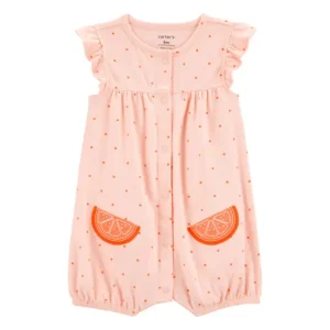 carter´s - Enterizo manga corta | naranja