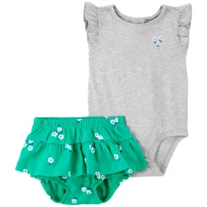 Carter´s - Conjunto con enterizo | verde floral