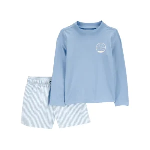 Carter´s - Rashguard de surf conjunto para niño