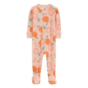 Carter´s - Pijama de una pieza de algodón | Estampado naranja