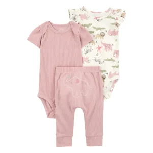 Carter´s - Conjunto con estampado de elefante | rosa
