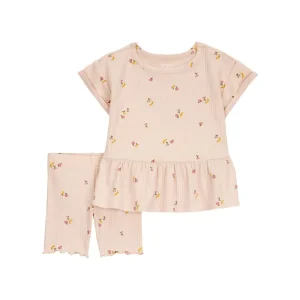 Carter´s - Conjunto De 2 Prendas De Shorts Con Olanes