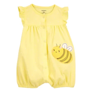Carter´s - Enterizo bordado abejita | amarillo