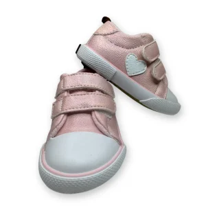B4baby - Zapatilla para niña con velcro | rosa claro
