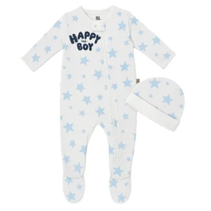 B4baby - Pijama de estrellas para niño | celeste