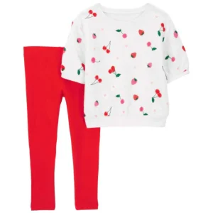 Carter´s - Conjunto de Ropa Cereza Roja | +6m