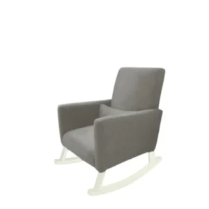 Silla mecedora para lactancia gris con blanco