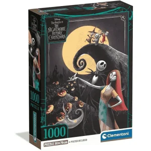 Puzzle Pesadilla Antes de Navidad Clementoni 1000 Piezas | Estilo Gótico y Fantasía | Desde 10 Años