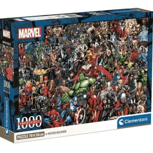 Puzzle Impossible Marvel Avengers 1000 Piezas Clementoni | Desafío para Fans Superhéroes | Desde 12