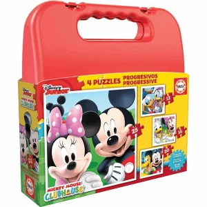Puzzles Progresivos Maleta Mickey Mouse