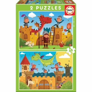 Puzzles Dragones Y Caballeros 48 piezas