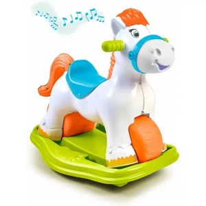 Ponyfeber 2 en 1 – Correpasillos y balancín con sonido