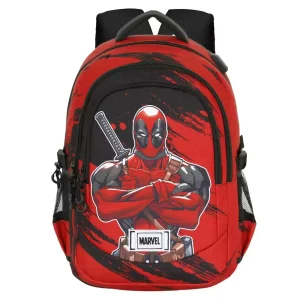 Mochila Running Plus Deadpool Bad 44 cm