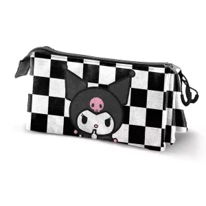 Estuche Triple Kuromi B&W Karactermania