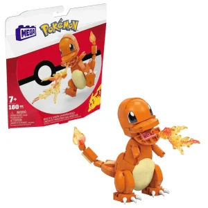 Mega Construx Pokémon Construye y muestra Charmander - Juguete de Mega Pokémon
