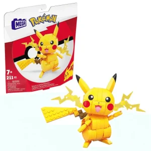 Mega Construx Pokémon Construye y muestra Pikachu - Juguete de Mega Pokémon