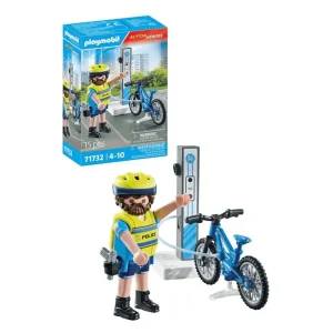 Playmobil Action Heroes Patrulla en bicicleta