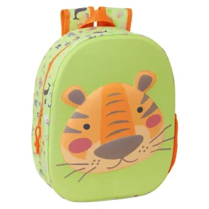 Mochilita Infantil 3D Tigre 33 cm