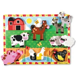 Melissa & Doug - Rompecabeza de granja | 2+